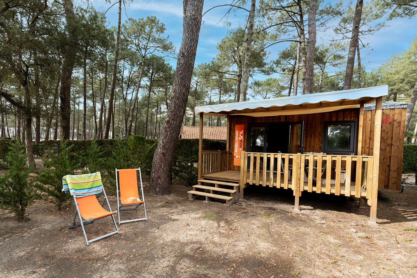 Bungalow rentals in Landes seaside campsite Le Vieux Port