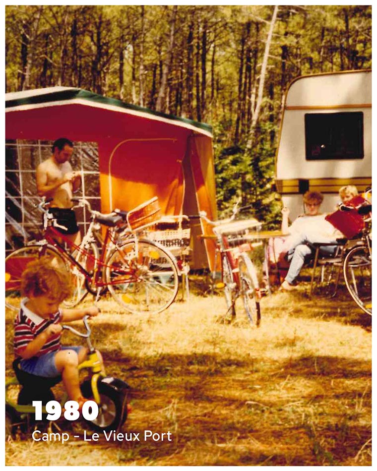 Vacances en 1980 au camping le Vieux Port