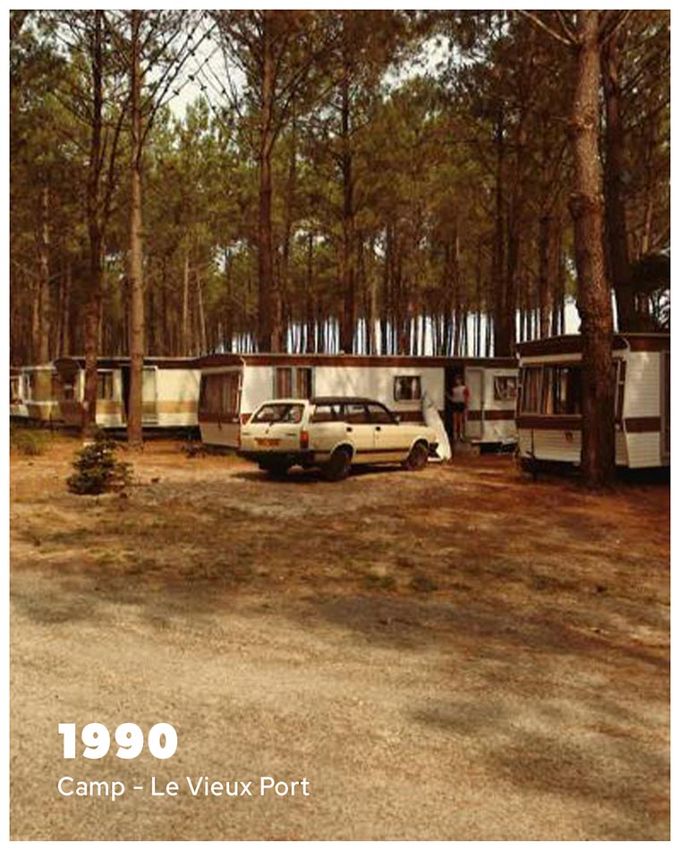 Vacances en 1990 au camping le Vieux Port