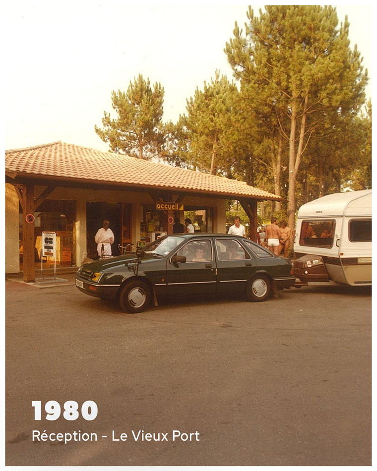 Vacances en 1980 au camping le Vieux Port