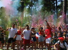 Color run pour tous les âges au camping 5 étoiles Le Vieux Port dans les Landes