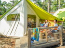 Tente éco au camping 5 étoiles le Vieux Port dans les Landes 