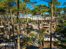 Pinède au camping 5 étoiles le Vieux Port dans les Landes 
