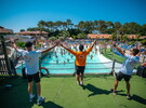 Animation piscine au camping 5 étoiles Le Vieux Port dans les Landes 
