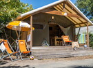 Tente au camping 5 étoiles le Vieux Port dans les Landes 