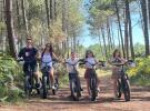 Balade en trottinette électrique dans la forêt des Landes