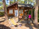 Chalets bois dans notre camping 5 étoiles en bord de mer