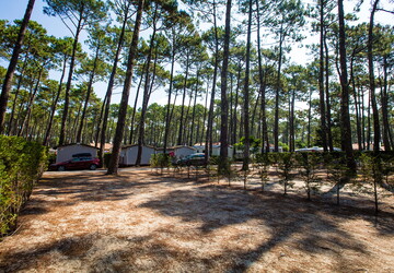 Vue ensemble Emplacement Standard 2/6 personnes dans les Landes au camping Le Vieux Port