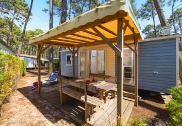 Location Mobil-home Landes dans le camping 5 étoiles le Vieux Port dans les Landes 