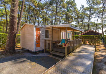 Mobil Home Resasol PMR camping 5 étoiles le vieux port dans les landes 
