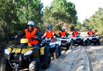 Randonnée en quad dans la forêt des Landes