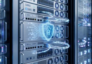 Cadenas de sécurité sur baie informatique : protection des serveurs et du réseau, cybersécurité, contrôle d’accès et sécurisation des données en datacenter.