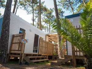 Extérieur Cottage Duo Suite Premium jacuzzi 6 personnes dans les Landes au camping Le Vieux Port