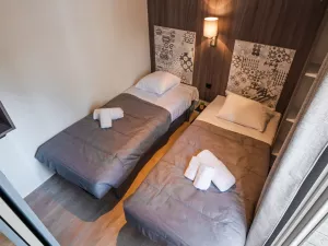 Lodge Premium 6 pers Otello 3 chambres au camping 5 étoiles dans les Landes au camping Le Vieux Port 