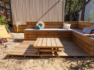 Lodge Premium 6 pers Taos 3 chambres au camping 5 étoiles dans les Landes au camping Le Vieux Port 