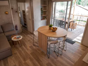 Lodge Premium 4 pers au camping 5 étoiles dans les Landes au camping Le Vieux Port 