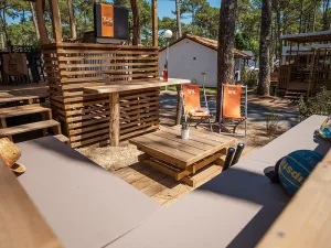 Lodge Premium 4 pers au camping 5 étoiles dans les Landes au camping Le Vieux Port 