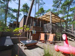 Lodge Premium 4 pers au camping 5 étoiles dans les Landes au camping Le Vieux Port 
