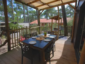 Lodge Premium 4 pers au camping 5 étoiles dans les Landes au camping Le Vieux Port 