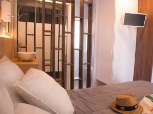 Lodge premium jacuzzi 4p Taos camping vieux port landes 5 etoiles