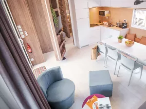 Lodge premium jacuzzi 4p Taos camping vieux port landes 5 étoiles