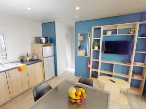 Lodge Premium Dune Jacuzzi 4 personnes au camping 5 étoiles Le Vieux Port avec Resasol pour vos vacances, loisirs et évenements dans le Sud Ouest de la France proche Espagne