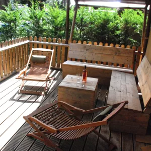 Terrase de la tente Ecoluxe