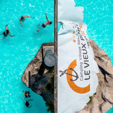 Piscines chauffées camping 5 étoiles le Vieux port dans les Landes
