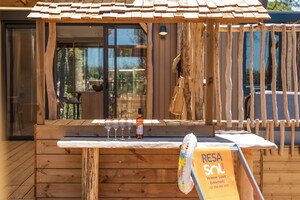 Cottage premium en bois au camping 5 étoiles le Vieux Port dans les Landes