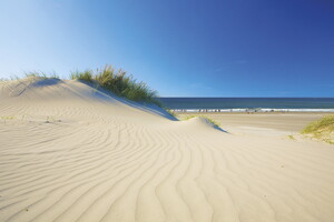 Plage de sable fin camping 5 étoiles le Vieux Port dans les Landes 