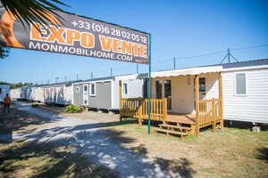 Parc d'exposition de mobil-homes MONMOBILHOME à Messanges dans les Landes