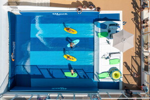 Camping Landes 5 étoiles: Surfing wave