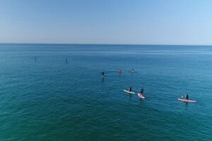 Balade en stand up paddle sur l'océan Atlantique dans les Landes