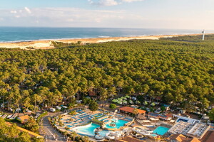 Un hébergement atypique pour votre camping insolite dans les Landes (16) vue drone aérienne 5 étoiles bord de mer n°1