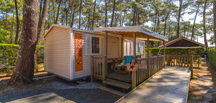 Mobil Home Resasol PMR camping 5 étoiles le vieux port dans les landes 