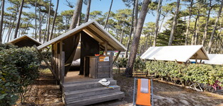 Tente duo camping 5 étoiles le Vieux port dans les Landes 