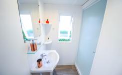 Salle de bains Mobil-home Resasol 2/4 personnes dans les Landes au camping Le Vieux Port