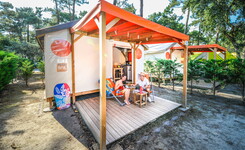 Extérieur Tente Resasol 4/5 personnes dans les Landes au camping Le Vieux Port