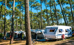 Caravane, tente, van, camping-car Emplacement Standard 2/6 personnes dans les Landes au camping Le Vieux Port