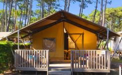 Tente ecoluxe camping 5 étoiles le Vieux port dans les Landes 