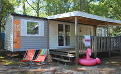 Mobil Home 8 pers camping 5 étoiles Vieux Port dans les landes exterieur
