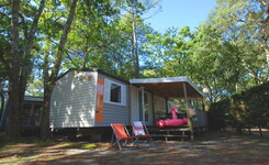 Mobil Home 8 pers camping 5 étoiles Vieux Port dans les landes extérieur