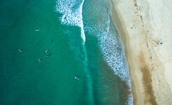plage seignosse surf surfeurs camping landes le vieux port vagues vacances premium 5 étoiles famille amis sable rêve acces direct plage joie amical familial