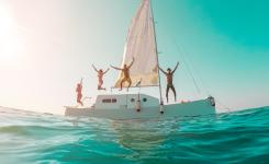 Balade en catamaran à voile dans les Landes avec XCAT