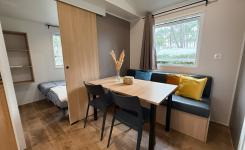 Mobil home spacieux avec vue sur la nature en bord d'océan dans les Landes