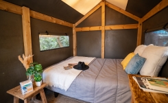 Intérieur cosy Tente Duo 2 personnes camping Landes