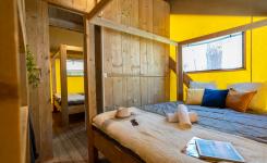 Chambre parentale tente Ecoluxe 8P avec lit 140x190 ou 160x190 cm