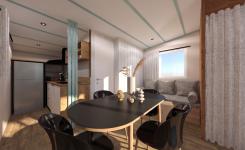 Modélisation 3D du futur chalet familial Écume à découvrir en exclusivité en 2027
