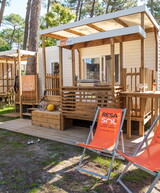 Mobil-home au camping 5 étoiles le Vieux Port dans les Landes