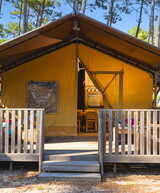 Tente ecoluxe camping 5 étoiles le Vieux port dans les Landes 